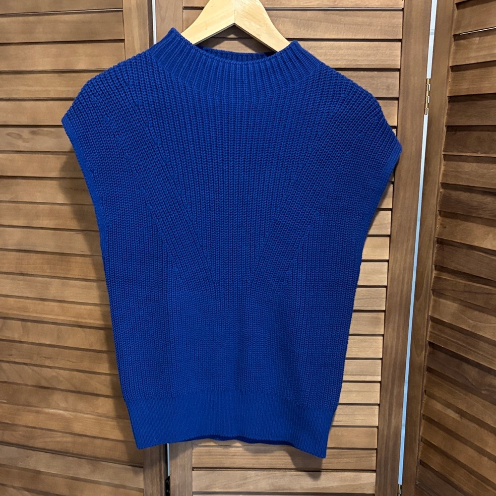 LOFT Vibrant Blue Women's Crew Neck Sweater